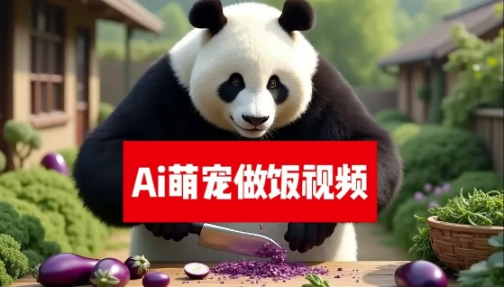 最新萌宠赛道AI猫咪做饭视频暴力变现日入500全流程拆解揭秘